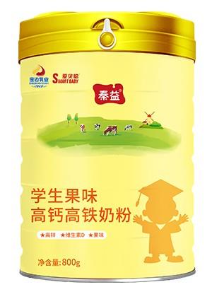 秦益学生果味高钙高铁奶粉